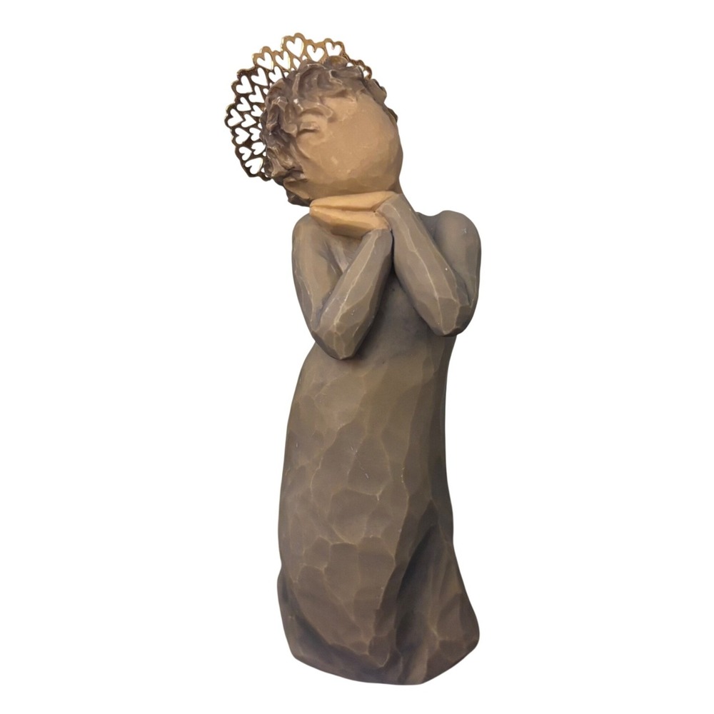 Willow Tree Little Shepherdess Figurine Susan Lordi DEMDACO Heart Halo 2011 5in‎
